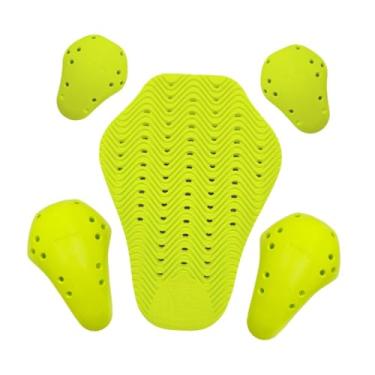 Imagem de KiBcsLic 5 peças de proteção para jaqueta de motocicleta, cotoveleira de EVA, ombreiras, equipamento de proteção para adultos, mulheres e homens