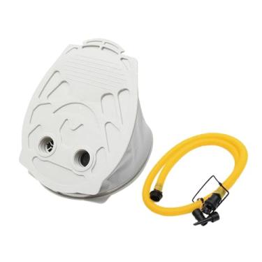 Imagem de KiBcsLic Bomba de pé de alto volume leve com mangueira infladora compacta bomba de ar de pé para balão de tubo brinquedo inflável para piscina infantil