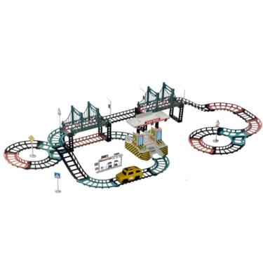 Imagem de Brinquedo Pista de Carrinho Diversão Montar Trilhos (STO3068)