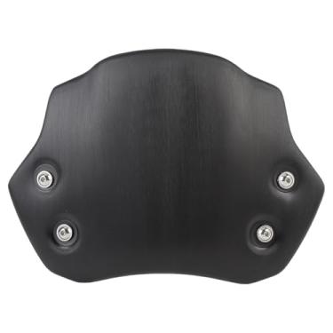 Imagem de Akozon Windshield Aluminium Aluman à Prova de do Frontal Com Suporte para R Ninet - Kit de Carenagem de Defletor de Universal (BLACK)