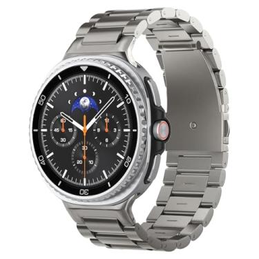Imagem de Spigen Pulseira de titânio premium de ajuste moderno projetada para Samsung Galaxy Watch 8 de 44/40 mm, 8 Classic 46 mm (2025) - titânio natural