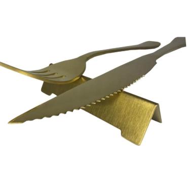 Imagem de Descanso Para Talheres Dourado- Fineza