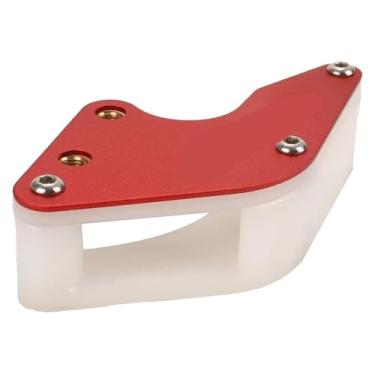 Imagem de BYYINGSUS Guia de proteção de corrente CNC para motocicleta compatível com BSE KAYO SSR TTR XR CRF KLX 50 70 90 110 125 140 150 160 Cc Dirt Pit Bike Scooter (Vermelho)