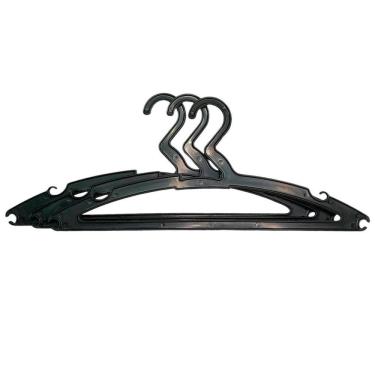 Imagem de Kit 3 Cabides Plastico Slim Eco Flow Multiuso Resistente