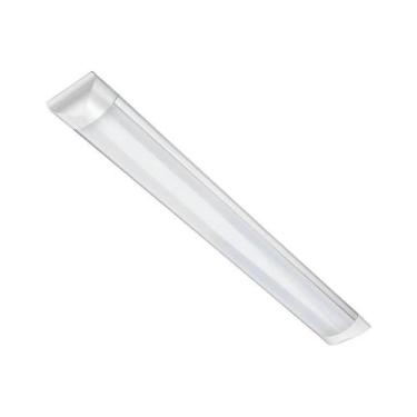Imagem de Kit2 Luminária Led Sobrepor Linear Slim 18w Branco Frio 60cm - Embuled