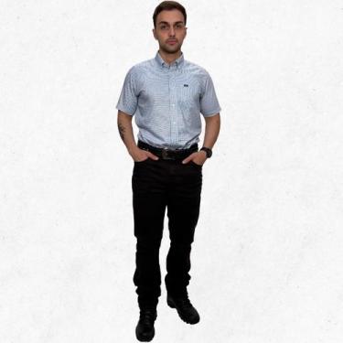 Imagem de Calça Jeans Marrom Masculina Tradicional Reta Com Elastano New - Dawso