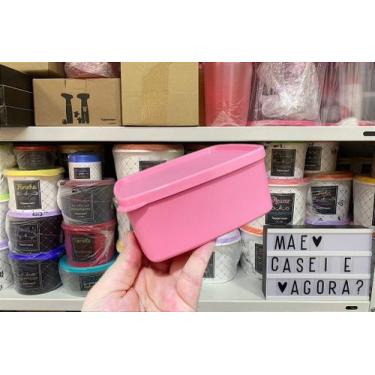 Imagem de Tupperware Jeitosinho 400 ml Rosa Quartzo - Recipiente para Freezer