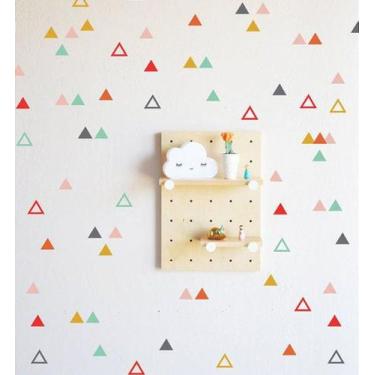 Imagem de Adesivo de Parede Triângulo Sólido e Vazado - Decoração Criativa - no-