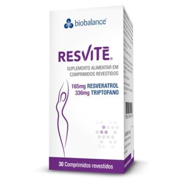 Imagem de Resvite Biobalance - Suplemento Alimentar com Resveratrol e Triptofano - 30 Comprimidos