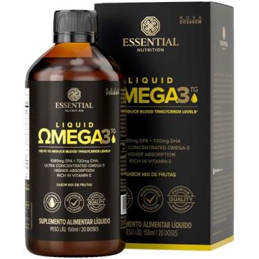 Imagem de Liquid Ômega 3 TG 1080mg EPA + 720mg DHA Mix de Frutas (150ml) - Essential Nutrition