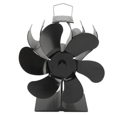 Imagem de Depisuta Ventilador de Fogão a Lenha, Queimador de Lareira de 6 Lâminas, Ventilador Movido a Calor, Ventiladores de Lareira de Circulação Rápida e Silenciosa para Queimador de