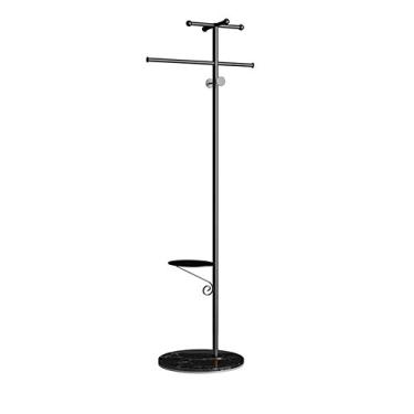 Imagem de Cabideiro, suporte giratório para secar roupas, cabide independente de chão com base de mármore, adequado para sala de estar e quarto