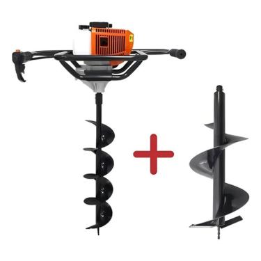 Imagem de Perfurador De Solo Vulcan + Broca 80x15 + Broca 80x25