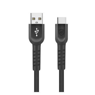 Imagem de Cabo USB A Tipo C Preto Carregamento Rápido 1m 4.8A