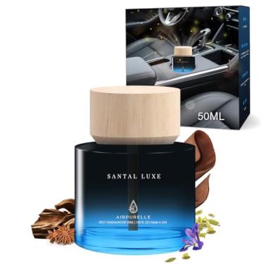 Imagem de Difusor de aromatizador de carro - Difusor de óleo essencial de sândalo picante de longa duração para carro, 50 ml, aromatizadores de ar de carro para homens, feito nos EUA