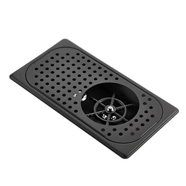 Imagem de Enxaguador de vidro embutido para pia de cozinha, lavador de garrafas de aço inoxidável, lavador automático de copos de pulverização multifuros para pia com orifício de drenagem, entrada e saída, tubo