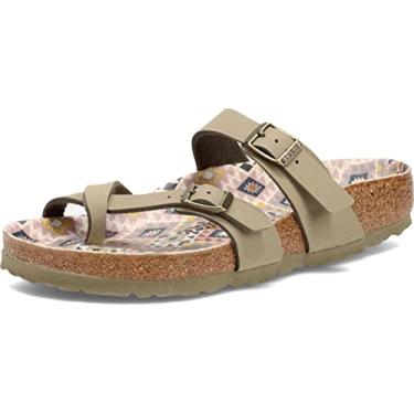 Imagem de Birkenstock Mayari Sandália feminina vegana com palmilha de cortiça, Caqui, 5-5.5