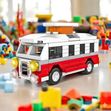 Imagem de Kit de Blocos de Montar, Carro de Profissões, 99 Peças, para Crianças a partir de 3 Anos