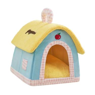 Imagem de IEUDNS Casa para gatos, casinha para cachorro, quente, canil destacável para gatos internos, cama para gatos de estimação, esconderijo