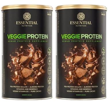 Imagem de Kit 2X: Veggie Protein Cacao Essential Nutrition 455g