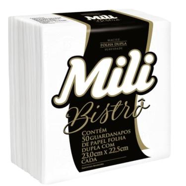 Imagem de Guardanapo De Papel Folha Dupla Pequeno 200 Folhas Ultra Macio Bistrô