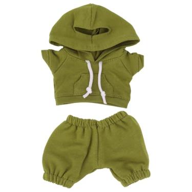 Imagem de Boneca Roupas Conjunto, 17cm Bonecas Roupa Estilo Casual Moletom & Calças Fantasia Estiloso Fofo Roupas Acessórios para Colecionadores Decoração & Exposição (Verde)