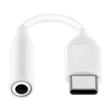 Imagem de Adaptador USB C para conector de fone de ouvido de 3,5 mm (branco) compatível com iPhone 15, USB C para cabo dongle de áudio auxiliar compatível com iPad Pro/Samsung Galaxy/Pixel, dispositivos tipo C