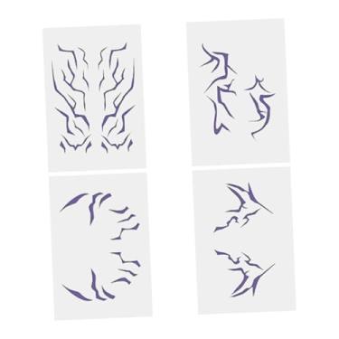 Imagem de ChuYiElegance temporárias, adesivos, filmes, anime, arte corporal, adesivos faciais, decalques para baile de máscaras, maquiagem, eventos, lembrancinhas