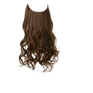 Imagem de Aplique Mágico Cabelo Orgânico Ondulado Fio Invisível Extensão em Segu