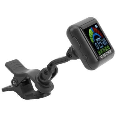 Imagem de RiToEasysports Afinador de Guitarra Clipon Com Display Colorido de Alta Definição, Recarregável por USB, para Violino e Ukulele AT102 (AT-102 preto)