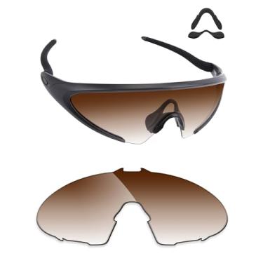 Imagem de Alphax Lentes de reposição marrom gradiente não polarizadas para óculos de sol Oakley Ellipse OO9490