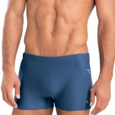 Imagem de Sunga Mash Boxer Forrada Moda Praia Bolso com Zíper e Cordão de Regulagem Masculina Adulto FPS 50-Masculino