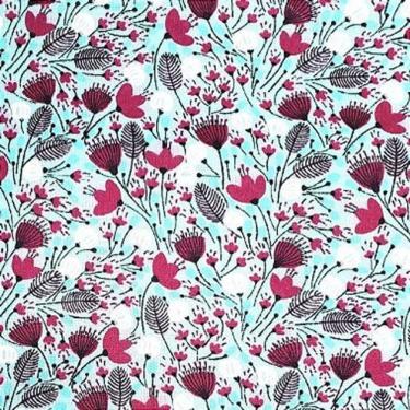 Imagem de Kit 4 Guardanapos De Tecido Algodão Cerrado Azul 39Cmx39Cm