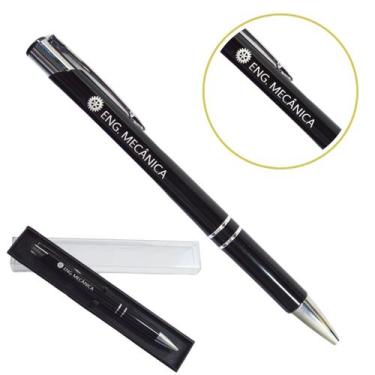 Imagem de Caneta Personalizada Coloridas Cursos Metal Profissional Engenharia Me