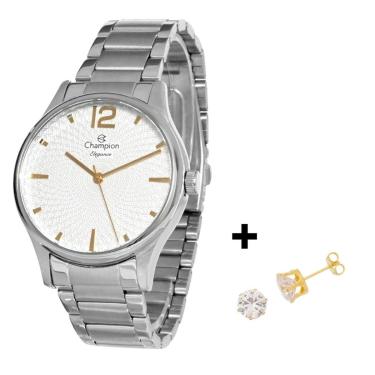 Imagem de Relogio Champion Pulseira Aço Feminino Prova D'agua Original-Feminino