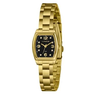 Imagem de Relógio Lince Feminino Ref: Lqgh265l22 P2kx Retangular Dourado