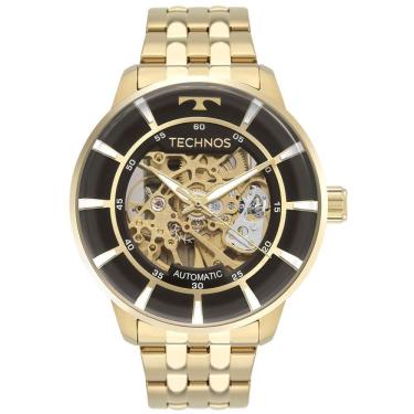 Imagem de Relógio Technos Masculino Automatico Dourado - G3265aa/1p G3265aa/1p