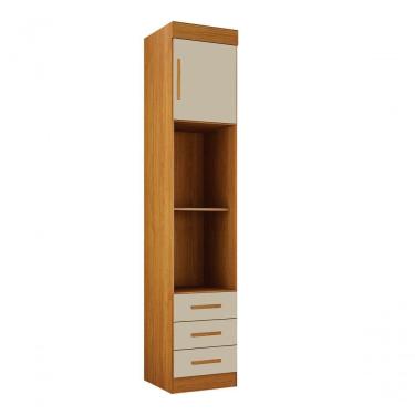 Imagem de Modulado Mesa De Cabeceira 3 Gavetas Orion - Leifer Móveis Cinamomo-off White