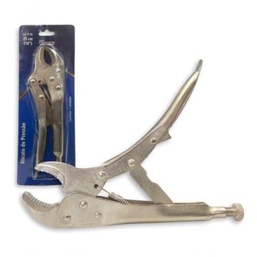 Imagem de Alicate De Pressão 10 Polegadas 250mm Mordente Curvo - Ferramenta De Alta Qualidade Para Trabalhos Precisos E Eficientes