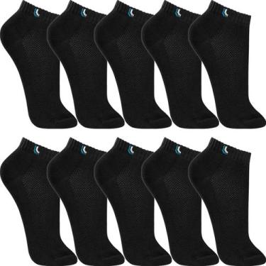 Imagem de Kit 10 Pares Meias Lupo Original Algodão Masculina Feminina Cano Curto