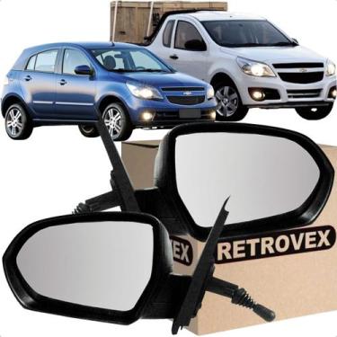 Imagem de Par Retrovisor Externo Agile Montana 09/14 com Controle Le + Ld - RETR