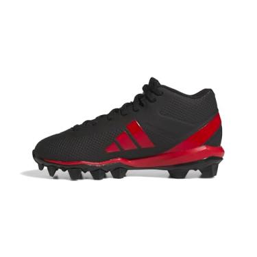 Imagem de adidas Tênis infantil Adizero Impact.2 Molded American Football, Preto/Team Power Red/Black, 15