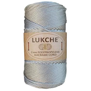 Imagem de Cordão de macramê de poliéster 2 mm x 125 metros, corda de macramê premium 100% polipropileno, fio colorido, crochê, macramê, artesanato para cabides de parede, bolsas, placas inferiores, tapetes