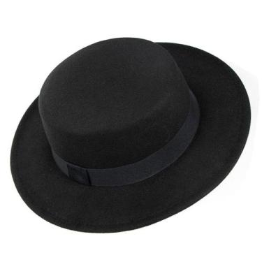Imagem de Chapéu Mawjom Wide Brim Felt Panama Fedora para mulheres e homens, pre