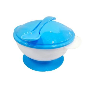 Imagem de Conjunto Para Refeição Infantil Com Ventosa Azul - Quanhe