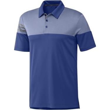 Imagem de Camisa polo masculina leve com absorção de umidade Adidas, Collegiate Royal, X-Large