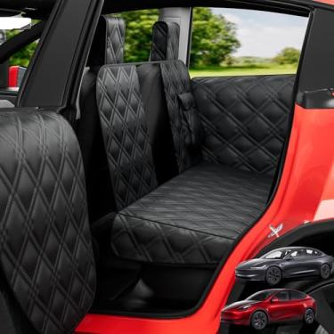 Imagem de Capa de assento de carro para cães compatível com Tesla Model Y/3 - Rede de viagem para animais de estimação para SUV - Capas de banco traseiro para assentos de carro - Protetor de extensor de assento