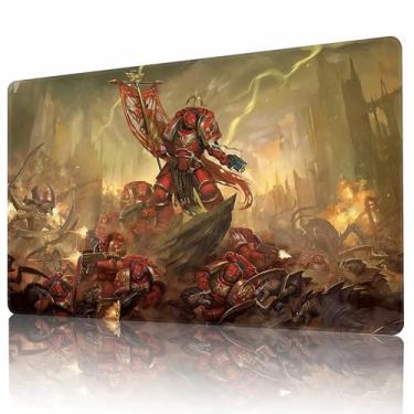 Imagem de AIRCBC Playmat for MTG TCG Board Game Card Game Trading Card Game Play Mat Rubber Base Smooth Surface Stitched 23.5x13.8in and Free Storage Bags