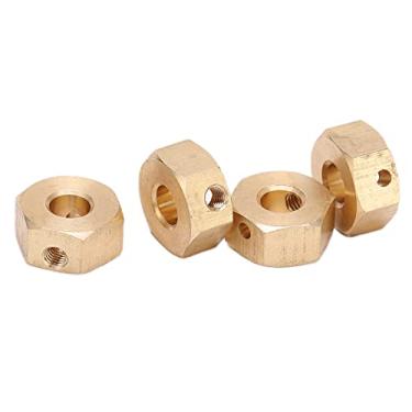 Imagem de Zhjvihx Extensão do Cubo da Roda Hexagonal, Latão Forte, Durável, Acabamento Requintado, Aparência Estável, Adaptadores Hexagonais de Roda Rc para Axial (8mm)