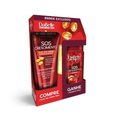 Imagem de DABELLE KIT SOS CRESCIMENTO ÓLEO EM CREME 190ML + SH 100ml